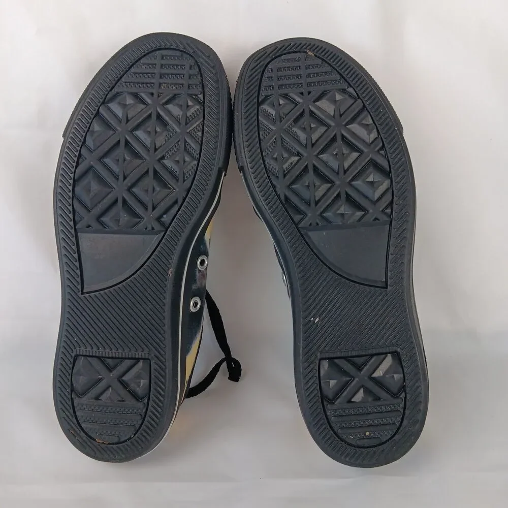 TeeAmazing Skunk Black Low Top Canvas Shoes Kids Size 3 Youth New Sneakers Laced